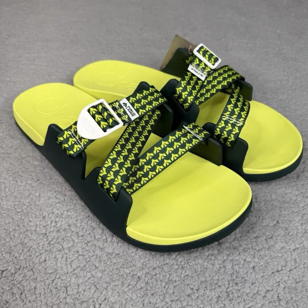 Chaco Chillos Slide Sandals Mens 15 Public Lands Evergreen Outdoor Gorpcore NIB